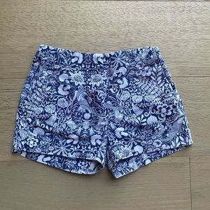 Crewcuts Girls Frankie Shorts Mermaid Print Chino Sz 10 Adjustable Waist